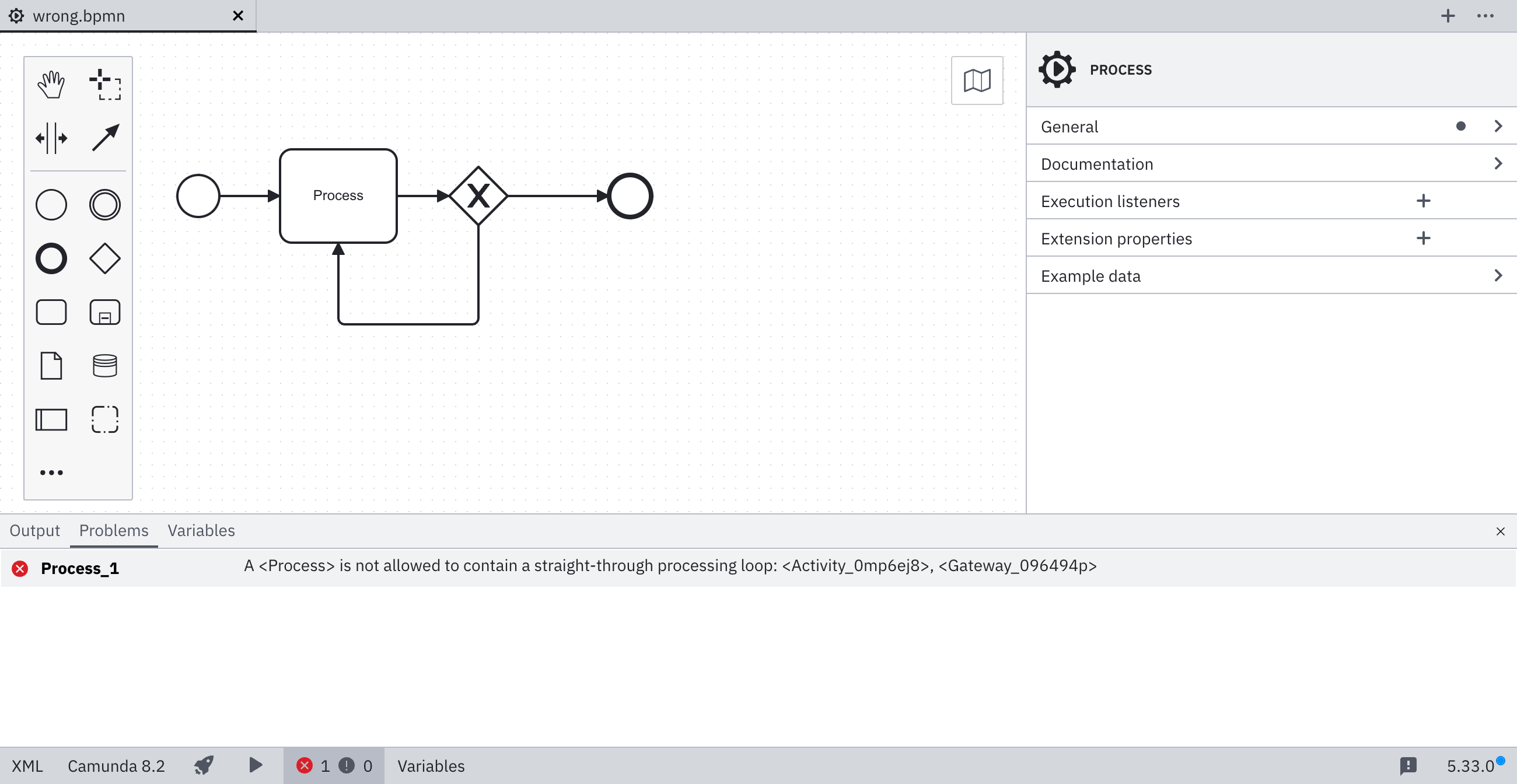 Straight-through processing loop