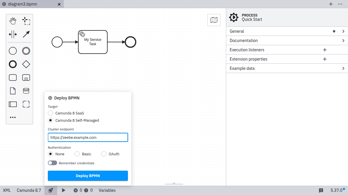 deployment via Camunda 8