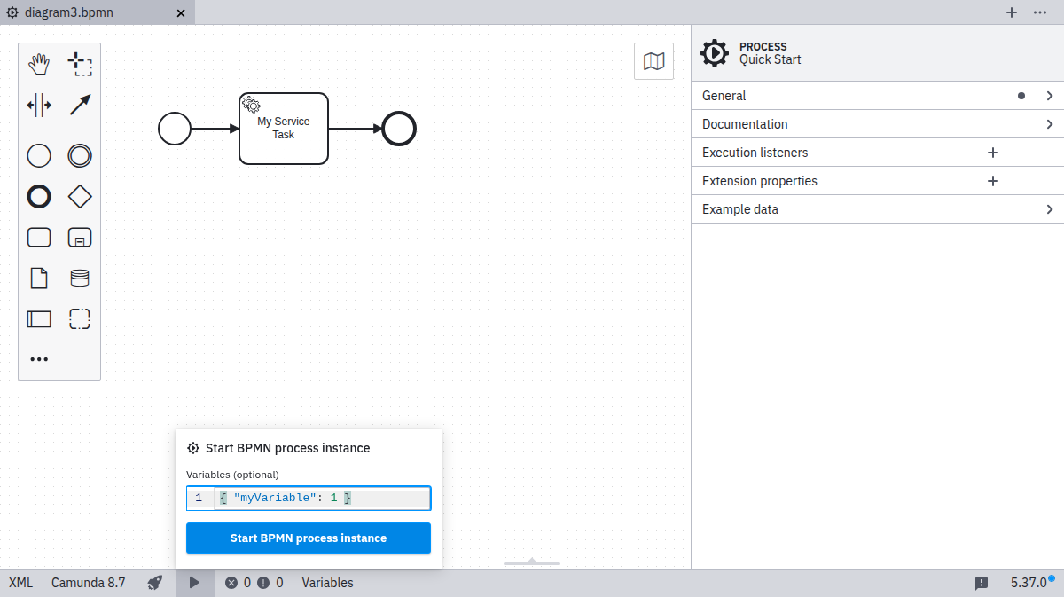 start instance successful
